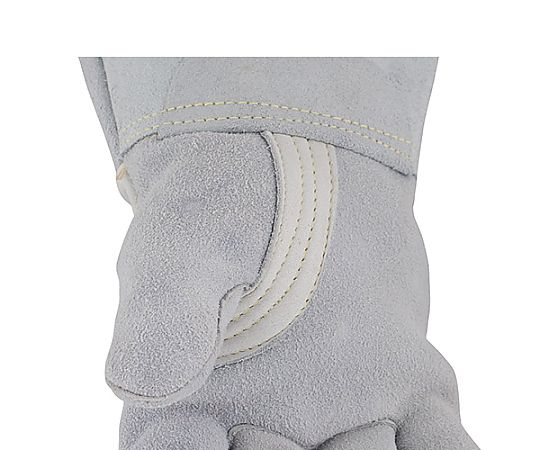 [XL] 手袋(溶接用･鹿革) 厚手の鹿革が使われた手袋が横向きに置かれた様子