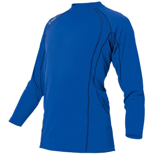 TULTEX(ﾀﾙﾃｯｸｽ) 長袖Tｼｬﾂ 冷感ﾌﾟﾘﾝﾄ 二重編み裏ﾌﾟﾘﾝﾄﾆｯﾄ ﾌﾞﾙｰ S 1着画像