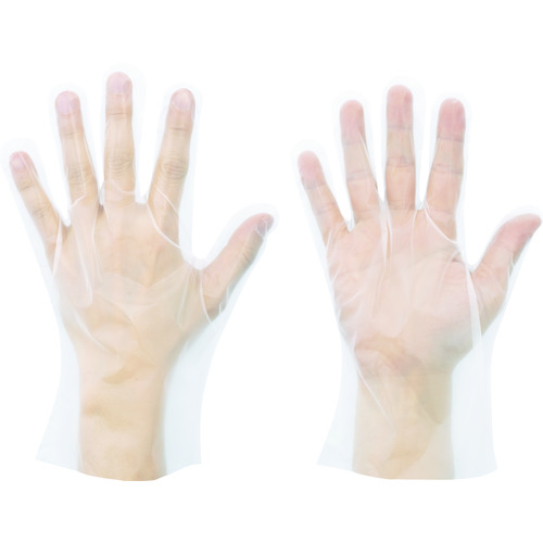 ＳＨＯＷＡ　ポリエチレン使い捨て手袋　Ｎｏ８２６ポリエチ手袋　内エンボス１００枚入　Ｌサイズ画像