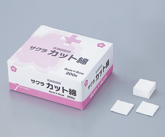 カット綿 40×40mm 200g画像