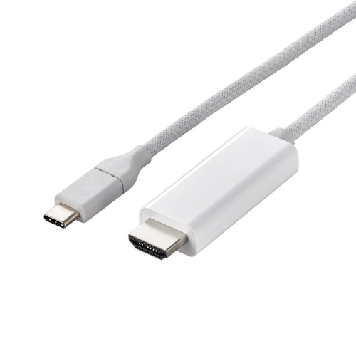 USB-C　to　HDMI　変換ケーブル　1m　白