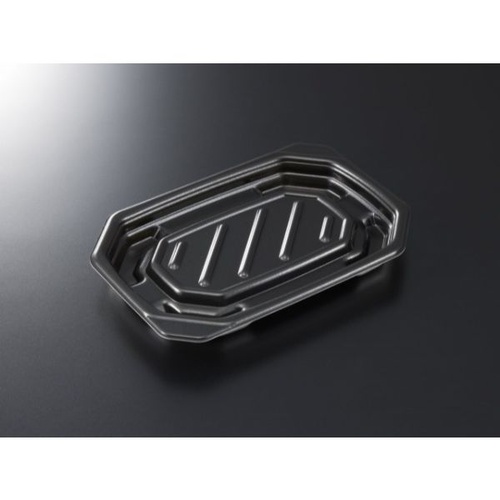 中央化学 軽食容器 TP デリグー 18-13 黒 本体画像