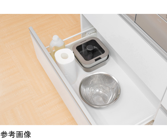 レクトメイト 角型着脱 18cm 透明な容器に入った角型のアイテムが正面から見える状態