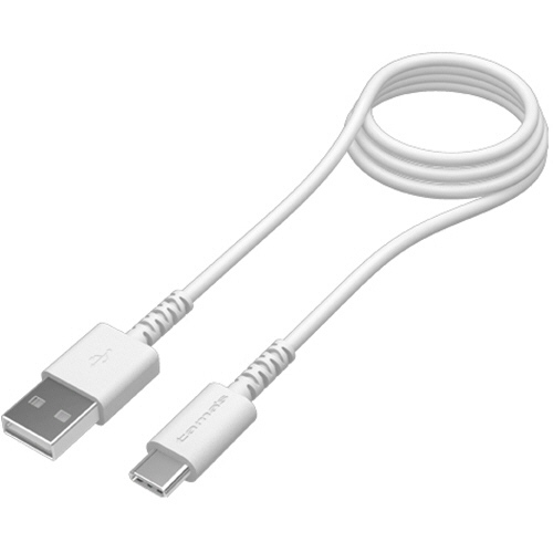 USB2.0　Type-C/USBケーブル　抗菌　ホワイト　1.0m　1本画像