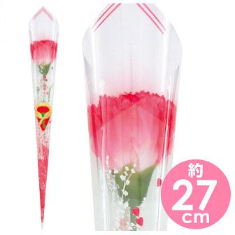 ピンクカーネーションかすみラップ（小）画像