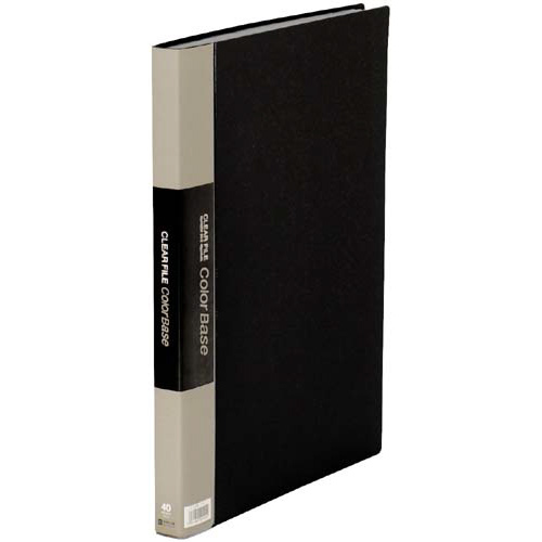 カラーベース固定式　Ｂ４縦４０ポケット　黒×１０画像