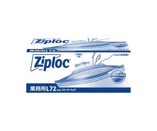 業務用ジップロックフリーザーバッグ L 72枚入