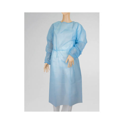 アイソレーションガウンゴム袖フリーブルー１０枚画像