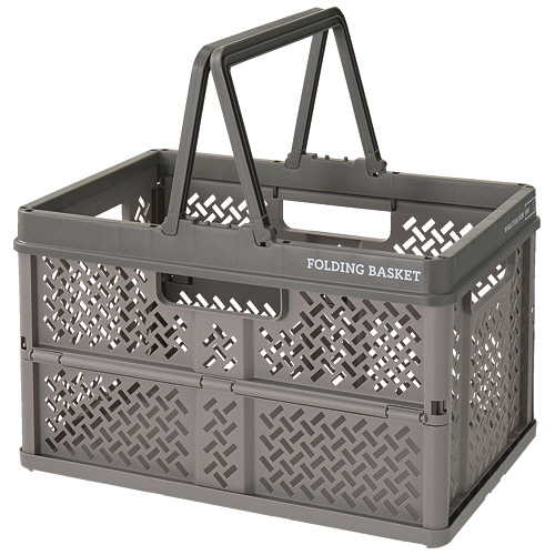 折りたたみﾊﾞｽｹｯﾄ L ｸﾞﾚｰ 1個画像