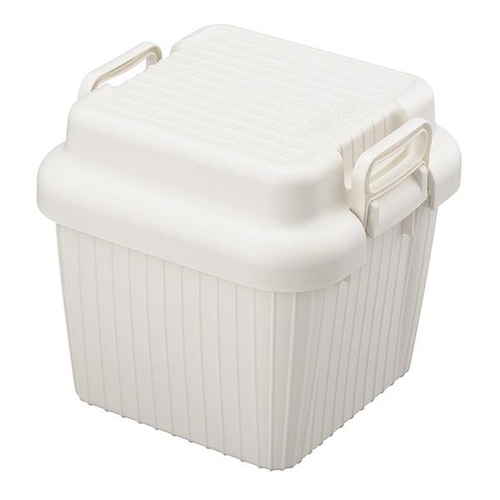 収納ボックス 座れる 幅39×奥行39×高さ38cm べリアスボート S ホワイト画像