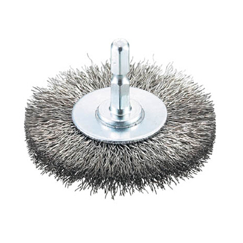 軸付ﾎｲｰﾙﾌﾞﾗｼ φ65×6 0.3mm ｽﾃﾝﾚｽ線 1個画像