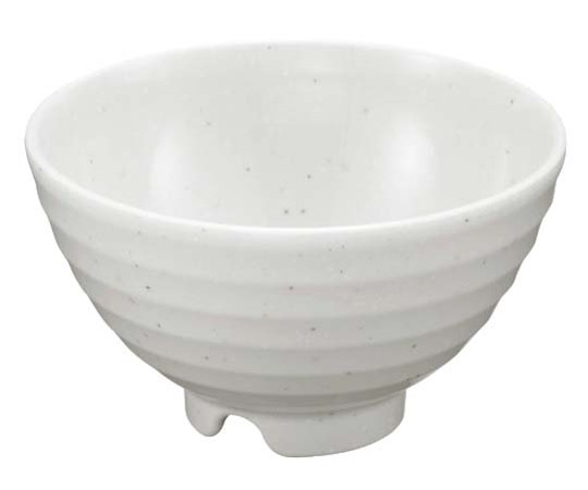 メラミン　粉引　ロクロ飯碗（身）YH-410-KH画像