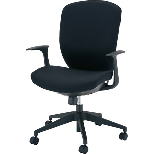 ラフィナート２チェア　肘付　ブラック画像