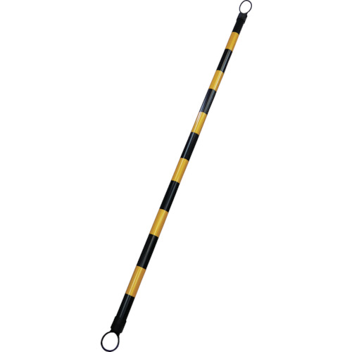 ｺｰﾝﾊﾞｰ 黄/黒(ﾄﾗ) 54mmΦ×2m 反射ﾀｲﾌﾟ ABS樹脂 1本画像