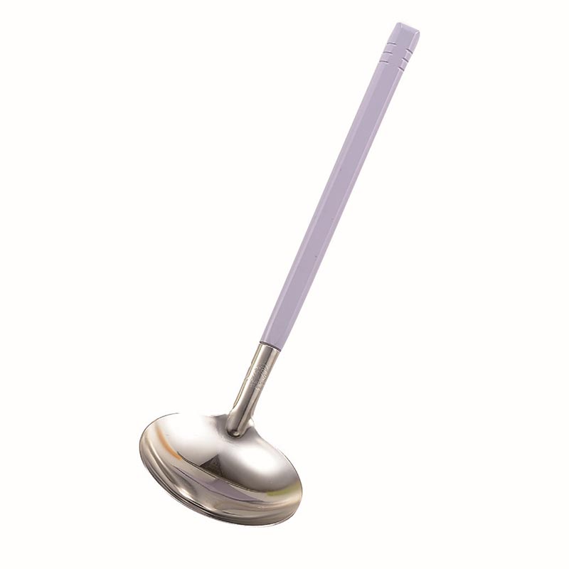 調理道具 和色 玉杓子 穴なし 藤色(フジ)画像