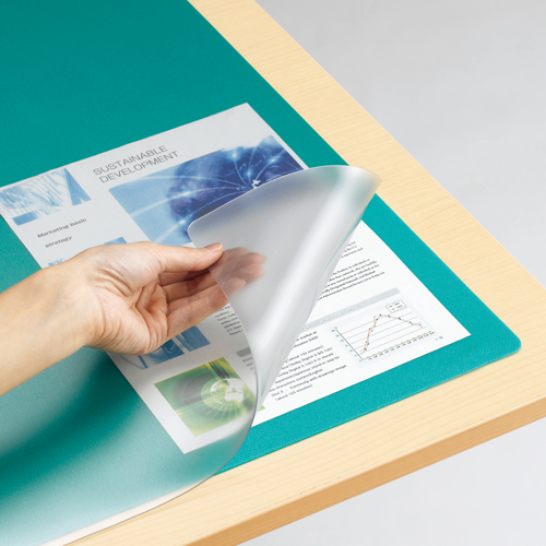 ﾃﾞｽｸﾏｯﾄ(光学式ﾏｳｽ対応) ﾀﾞﾌﾞﾙ(下敷付) 600×450mm 1枚画像