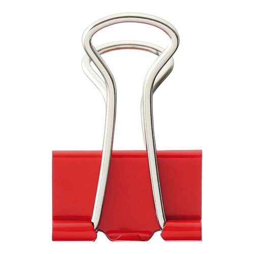 ﾀﾞﾌﾞﾙｸﾘｯﾌﾟ 小 口幅19mm ﾚｯﾄﾞ 1箱(10個)画像