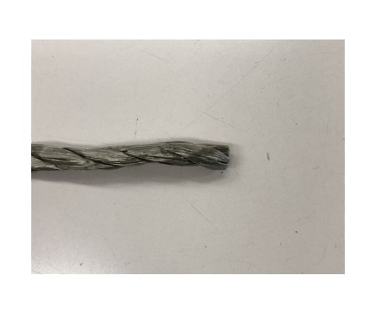 PSロープ　ODグリーン　8mm×200m 巻かれた状態で、全長が明確に見えるロープの様子