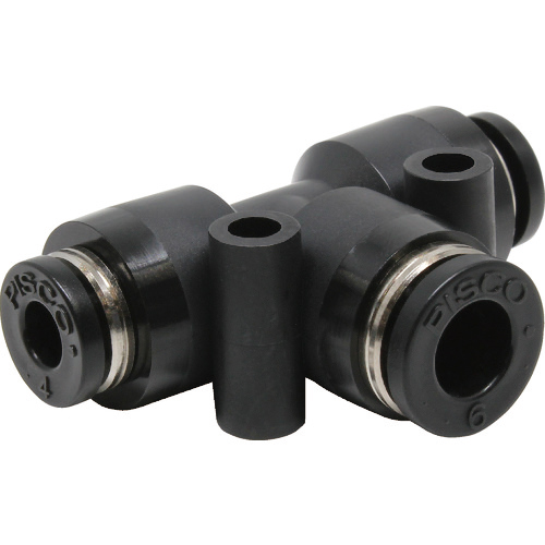 ﾁｭｰﾌﾞﾌｨｯﾃｨﾝｸﾞ 違径ﾕﾆｵﾝﾃｨｰﾁｭｰﾌﾞ4ﾈｼﾞ6 1個画像