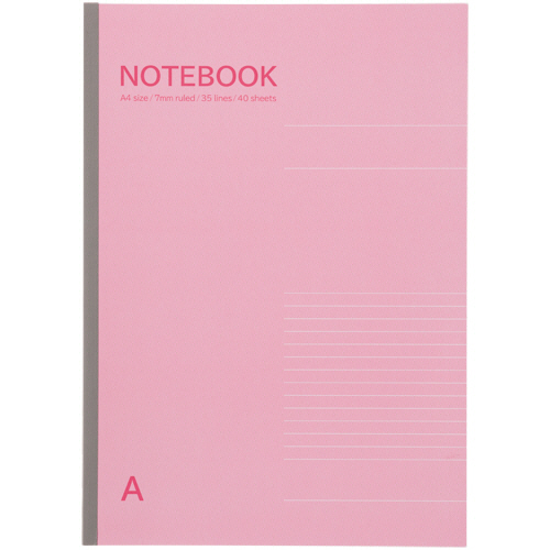 ﾉｰﾄﾌﾞｯｸ A4 A罫7mm 40枚 1ｾｯﾄ(10冊)画像