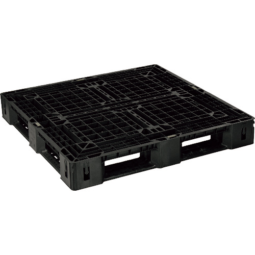 NPC 輸出梱包用ﾌﾟﾗｽﾁｯｸﾊﾟﾚｯﾄEXAｰ1111-150H-1 片面四方差し 黒 1枚