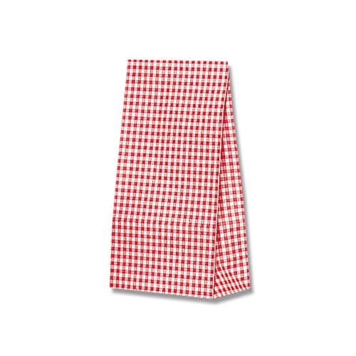 角底袋（ギンガムミニ・赤・幅120×マチ65×高220mm)画像