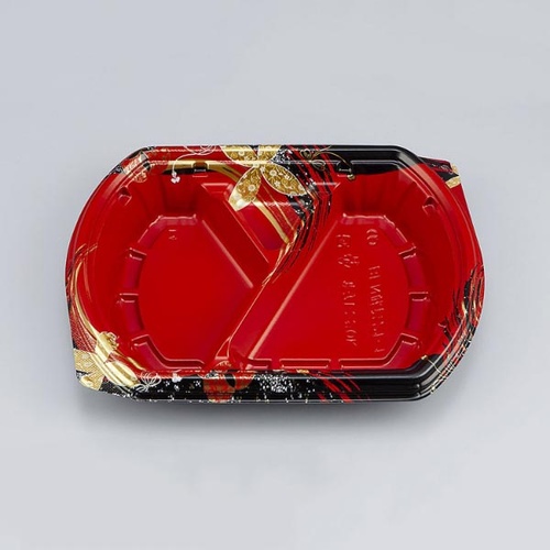 シーピー化成 弁当容器 BFN味音(みおん)21-1 結花赤 本体画像