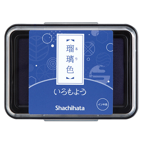いろもよう ｽﾀﾝﾌﾟﾊﾟｯﾄﾞ 瑠璃色(るりいろ) 1個画像