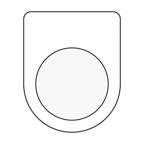 押ﾎﾞﾀﾝ/ｾﾚｸﾄｽｲｯﾁ(ﾒｶﾞﾈ銘板) 無地 φ22.5 1枚画像