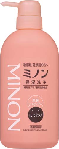 ミノン全身シャンプーしっとりボトル　４５０ｍｌ