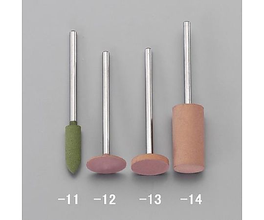12×2mm　軸付ゴム砥石（2.34mm軸）