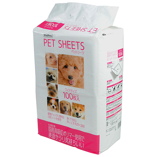 PetPro ﾍﾟｯﾄｼｰﾂ ﾜｲﾄﾞ 1ﾊﾟｯｸ(100枚)画像
