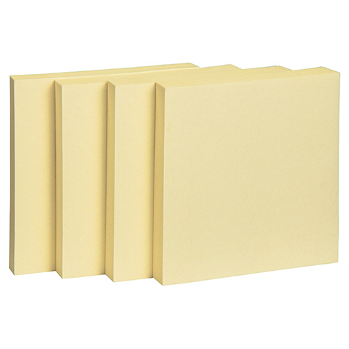 ふせん 75×75mm ｲｴﾛｰ 1ﾊﾟｯｸ(10冊)画像