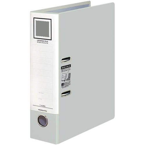 レバッチファイル　Ａ４縦　背幅７６ｍｍ　銀　５冊