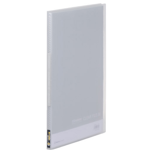 ｼﾝﾌﾟﾘｰｽﾞ ｸﾘｱｰﾌｧｲﾙ(透明) A4ﾀﾃ 20ﾎﾟｹｯﾄ 背幅12mm 透明 1ｾｯﾄ(10冊)画像