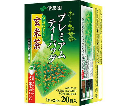 プレミアムティーバッグ　宇治抹茶入り玄米茶　20袋