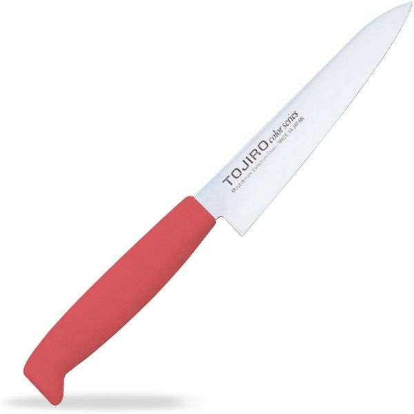 ナイフ TOJIROカラーペティー 12cm レッド F-160R 藤次郎画像