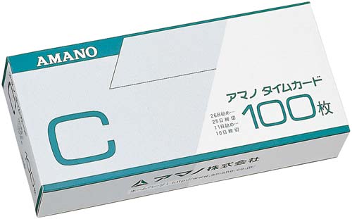 標準タイムカードＣ　１００枚入