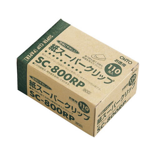 紙スーパークリップ　１０箱（１１０個入×１０）画像