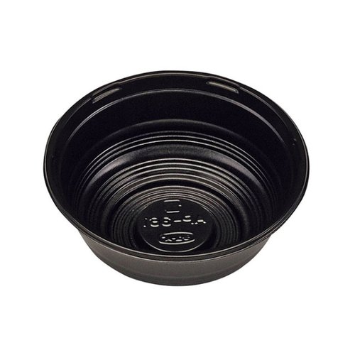 どんぶり容器 AP-361 黒 本体 エフピコチューパ 黒いどんぶり容器の側面が見える状態