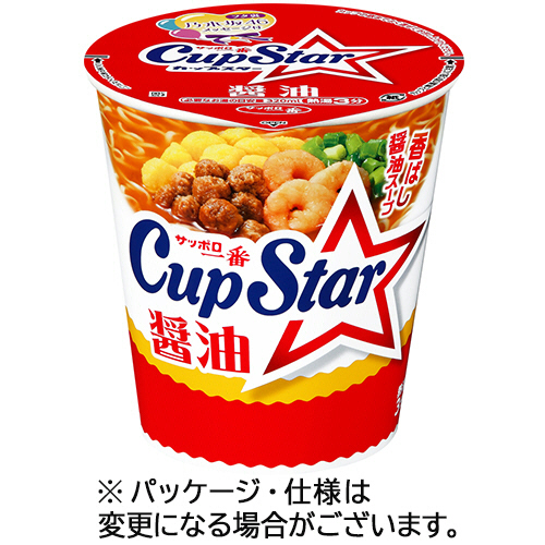 ｻｯﾎﾟﾛ一番 ｶｯﾌﾟｽﾀｰ 醤油 71g 1ｹｰｽ(12食)画像