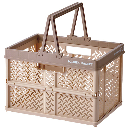 折りたたみﾊﾞｽｹｯﾄ S ﾍﾞｰｼﾞｭ 1個画像