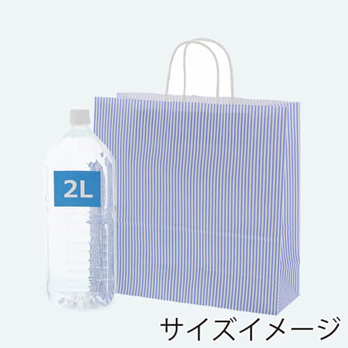 ギフト用や持ち帰りに！幅と高さがほぼ正方形のデザイン入り手提げ紙袋