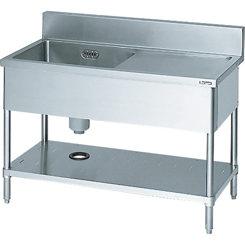 一槽水切付ｼﾝｸ1000×450×800左側水切り(ﾎｰｽ付) 1台