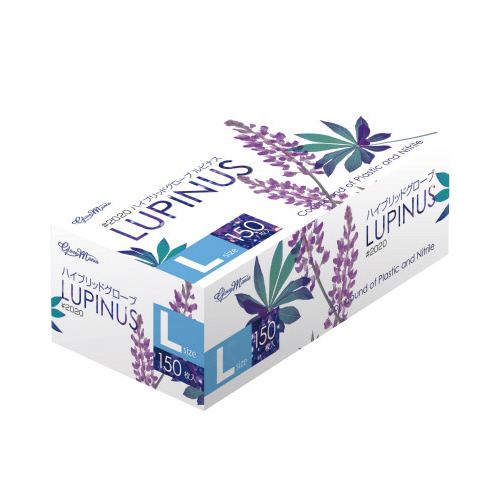 ハイブリッドグローブ　ルピナス粉無１５０枚Ｌ×１２画像