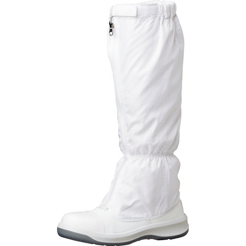 先芯入りｸﾘｰﾝ静電靴(ﾄｳｶﾞｰﾄﾞ付) GCR1200 ﾌﾙCAP ﾌｰﾄﾞ ﾎﾜｲﾄ 28.0cm 1足画像