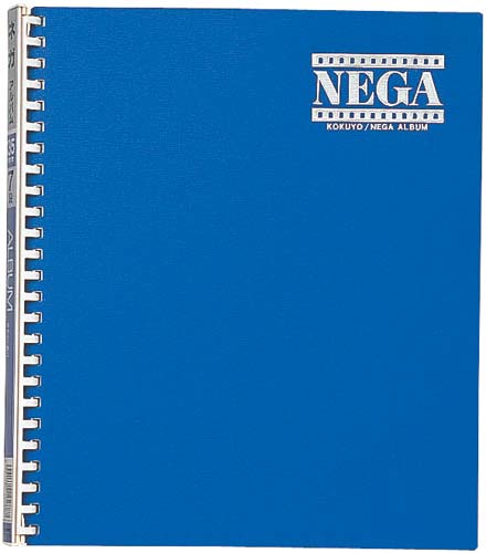 ネガアルバム　６段ネガポケット　スライド２５穴　青画像