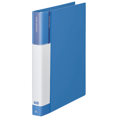 30穴ﾊﾞｲﾝﾀﾞｰ(PP表紙) A4ﾀﾃ 80枚収容 背幅36mm ﾌﾞﾙｰ 1ｾｯﾄ(10冊)画像