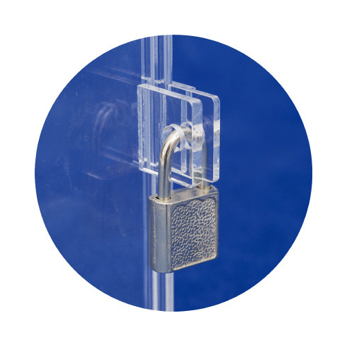 アクリル募金箱　ロックキー付