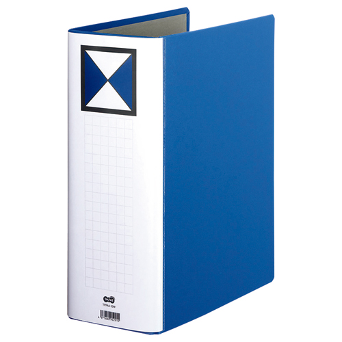両開きﾊﾟｲﾌﾟ式ﾌｧｲﾙ A4ﾀﾃ 1000枚収容 100mmとじ 背幅116mm 青 1ｾｯﾄ(10冊)画像